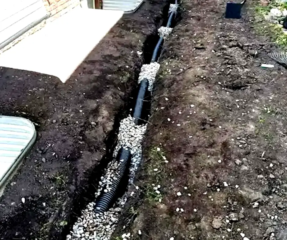 Completed Efficient French Drain Installation in Chicago, IL Completed Efficient French Drain Installation in Chicago, IL