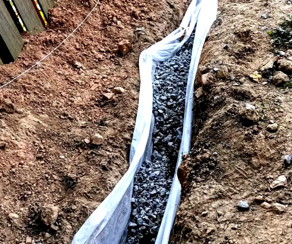 Completing French Drain Installation in Chicago, IL Completing French Drain Installation in Chicago, IL